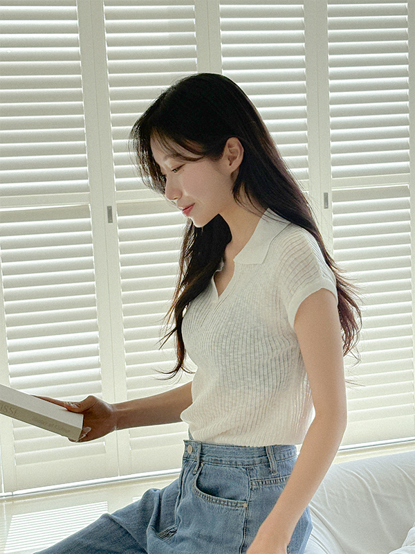바인 카라 니트